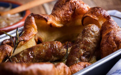 Venison Sausage and Sage Toad in the Hole
